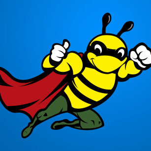 Bins Bee Clean Logo